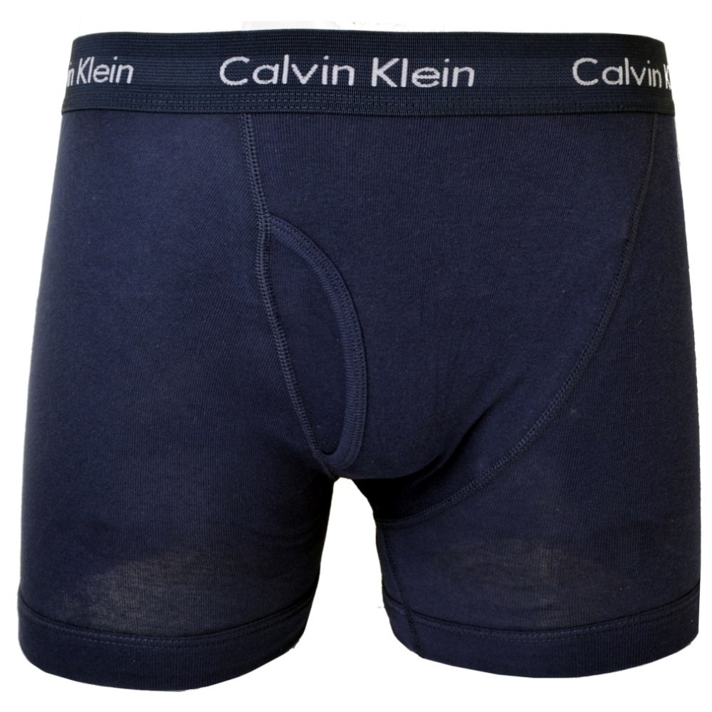 Calvin Klein ck Class fit 棉質彈性男四角內褲-丈青