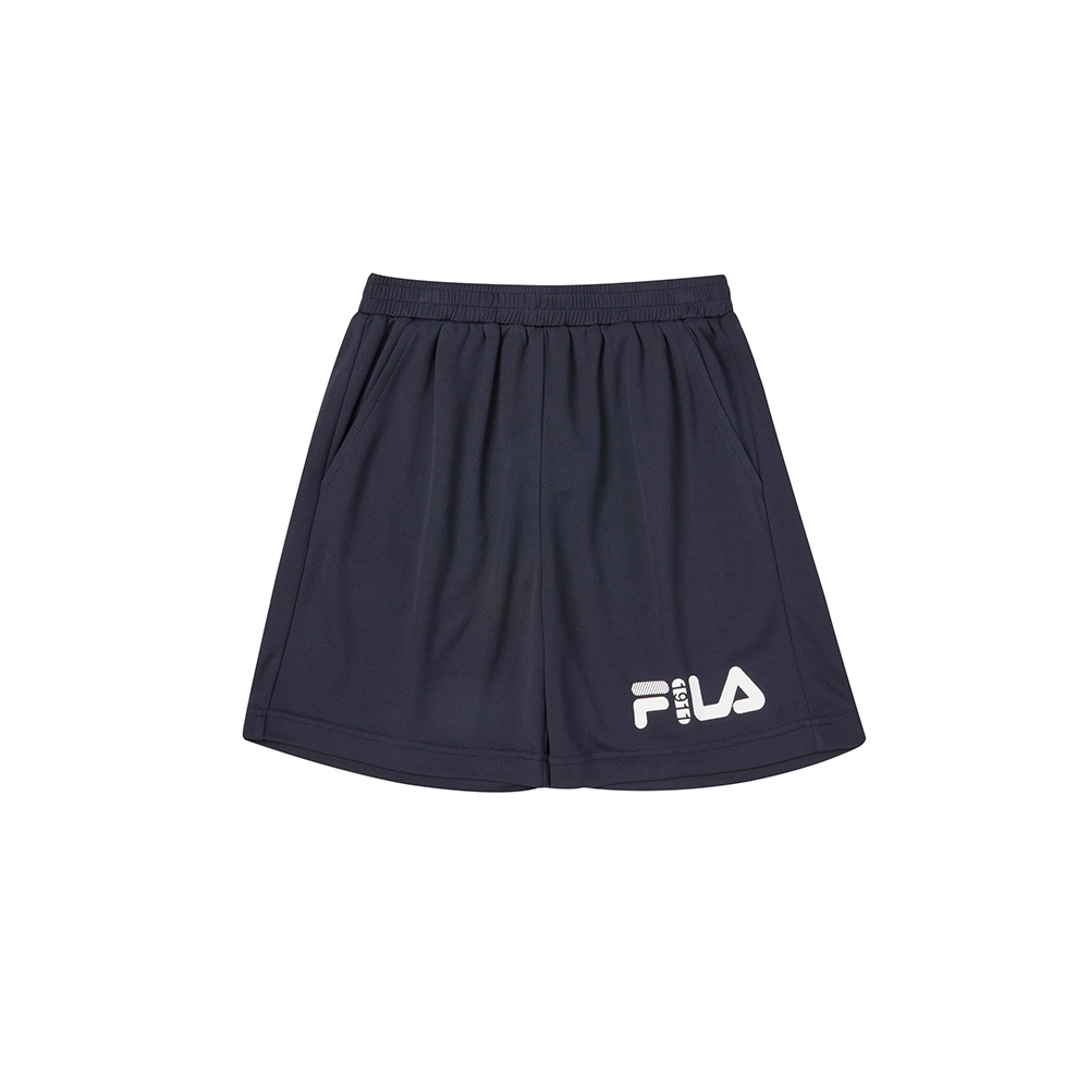 FILA KIDS 童吸排四分褲-丈青 1SHY-4909-NV