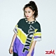 X-girl VIVID THUNDER TEE短袖T恤-黑/黃/紫 product thumbnail 1