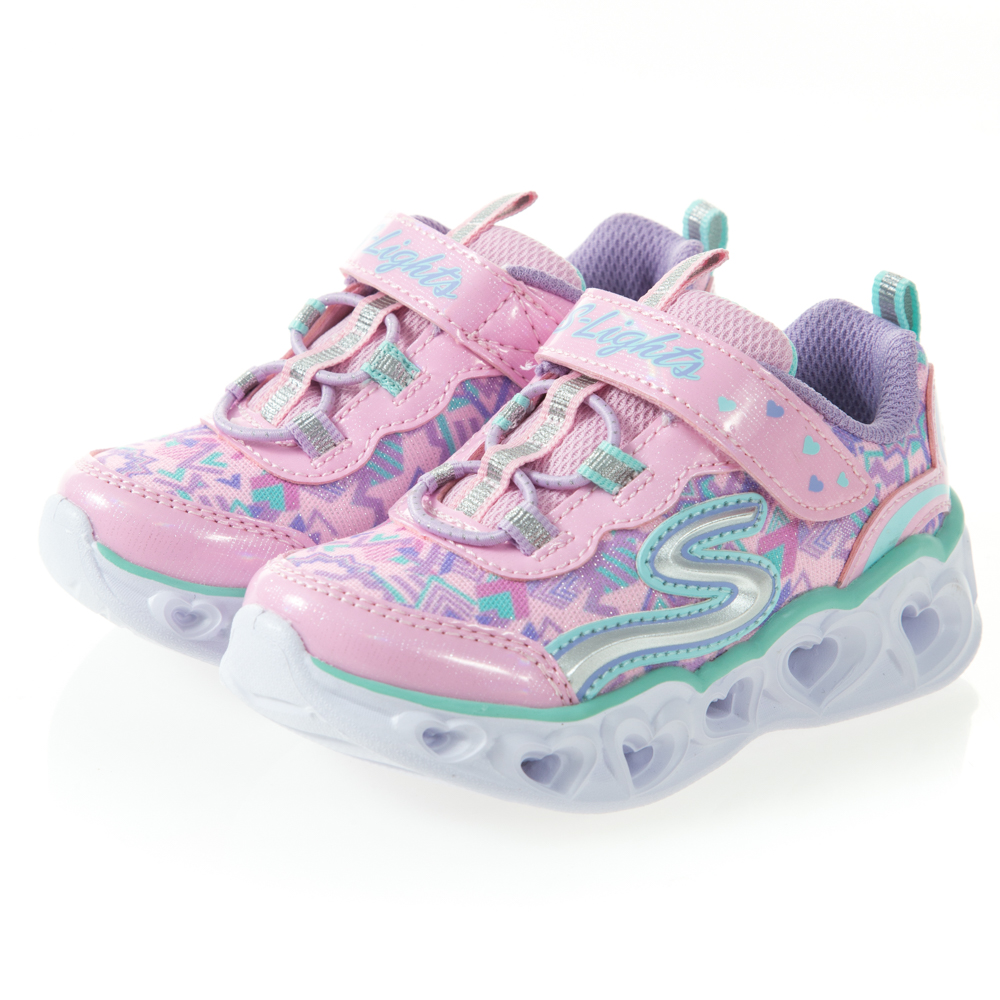 SKECHERS (童) 女嬰系列 燈鞋 HEART LIGHTS-20180NLPMT