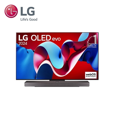 LG 樂金 55型 OLED evo 4K AI 語音物聯網 C4 極緻系列 OLED55C4PTA