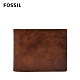 FOSSIL Beck 咖啡色側縫線真皮皮夾 ML4091222 product thumbnail 1