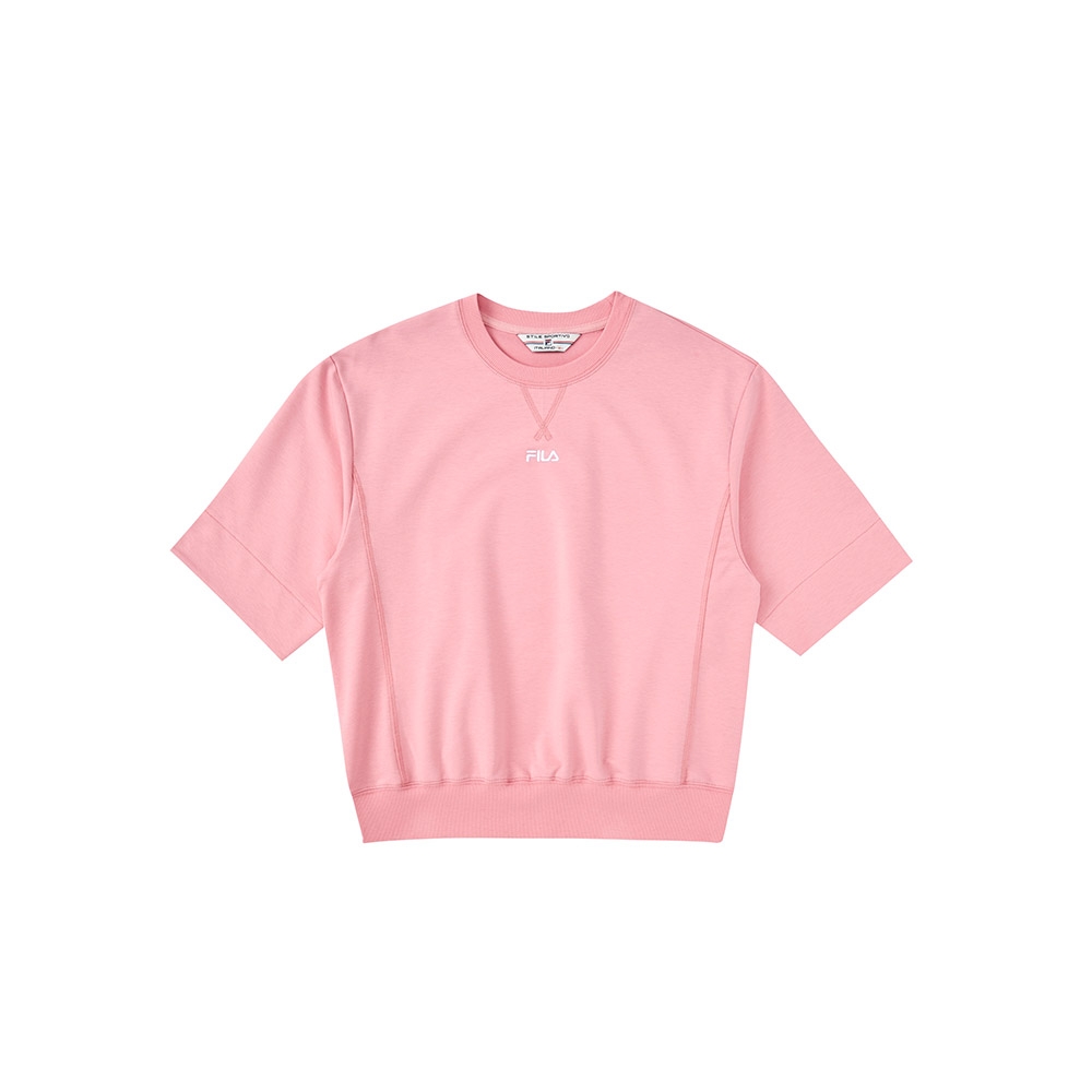 FILA #舞臨盛會 PLAY IT YOUR WAY 女短袖圓領T恤-粉紅 5TEX-1441-PK