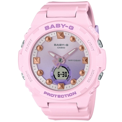 CASIO 卡西歐 BABY-G 夏季海灘雙顯腕錶 禮物推薦 畢業禮物 42.4mm / BGA-320-4A