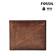 FOSSIL Derrick 真皮RFID防盜皮夾-棕色 ML3771200 (禮盒組附鐵盒) product thumbnail 1