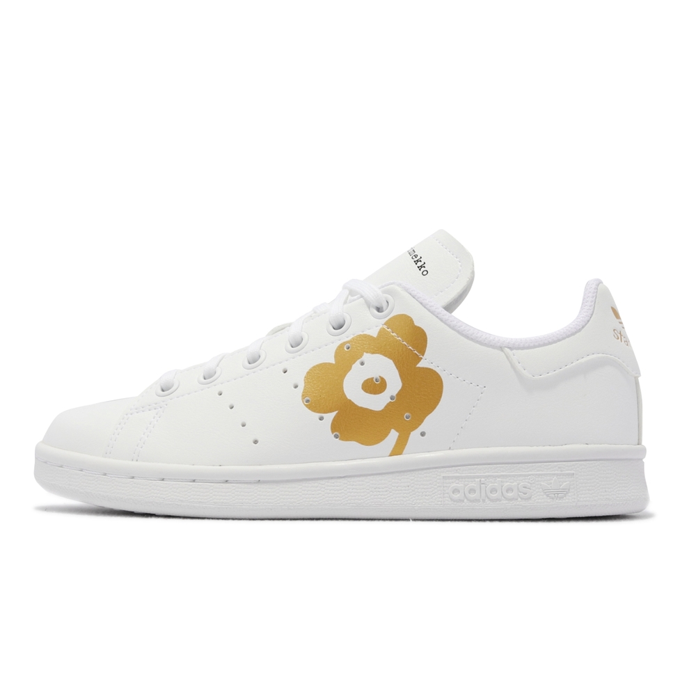 adidas 休閒鞋Stan Smith J 聯名運動女鞋愛迪達Marimekko 花朵印花大童