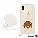 Corner4 iPhone XS Max 6.5吋柔滑觸感軍規防摔彩鑽手機殼-貴賓(白殼) product thumbnail 1