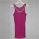 BRAPPERS 女款 女用長版縫珠背心-紫紅 product thumbnail 1