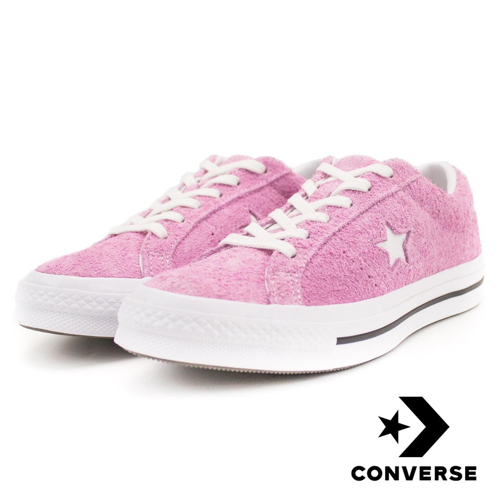 CONVERSE-ONE STAR男女休閒鞋-粉