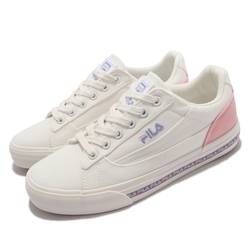 Fila 休閒鞋 Classic Kicks L 2 女鞋 斐樂 韓版 簡約帆布鞋 電繡Logo 緩震 白粉 5C932V195