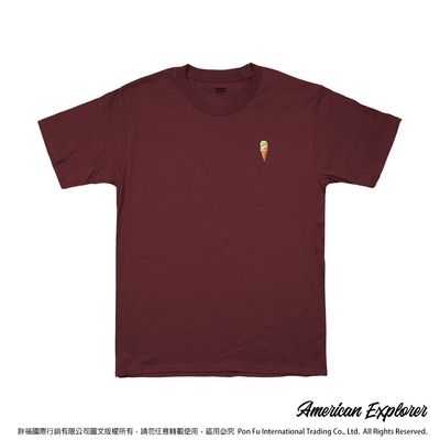 American Explorer 美國探險家 印花T恤(客製商品無法退換) 圓領 美國棉 T-Shirt 獨家設計款 棉質 短袖 -冰淇淋