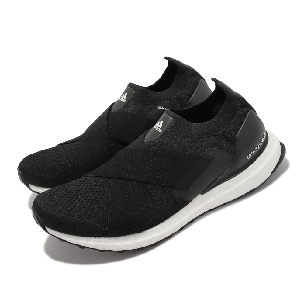 adidas 慢跑鞋 Ultraboost Slip On DNA 愛迪達 襪套 運動 女鞋 避震 包覆 黑 白 GX5084