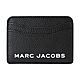 MARC JACOBS THE BOLD 粒面皮革壓印LOGO名片/卡片夾-黑 product thumbnail 1