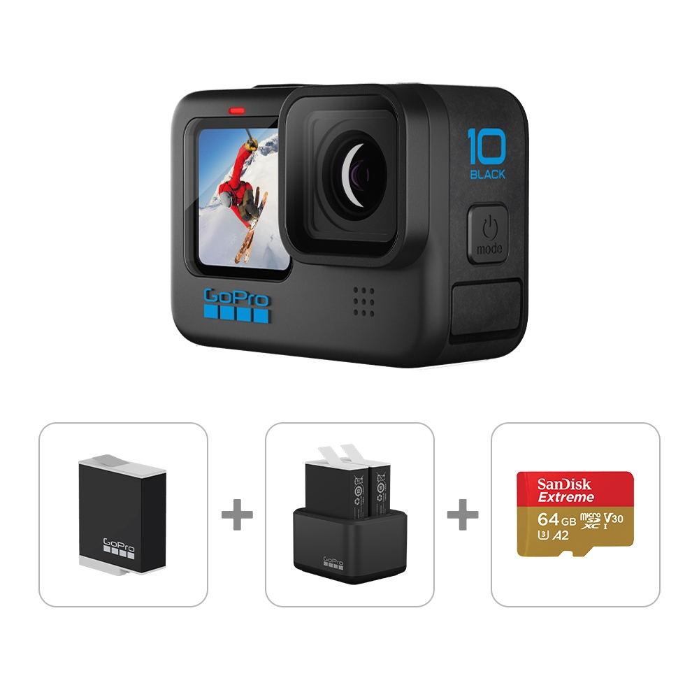 GoPro HERO10 Black 電力充沛組| GoPro 運動攝影機| Yahoo奇摩購物中心