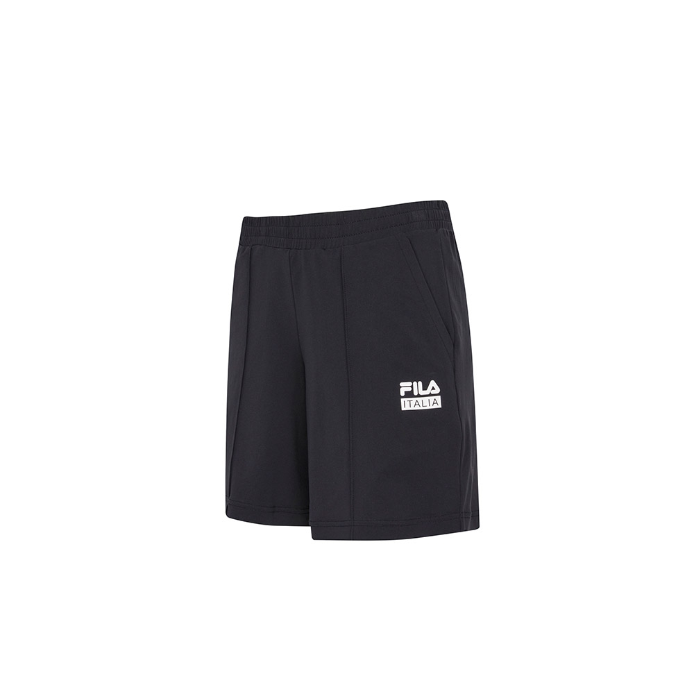 FILA 女針織短褲-黑色 5SHX-5606-BK