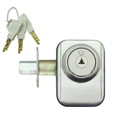 SH2205-UP 金冠 GOLDENKING 白鐵白色 輔助鎖 40-50mm 天珠鑰匙