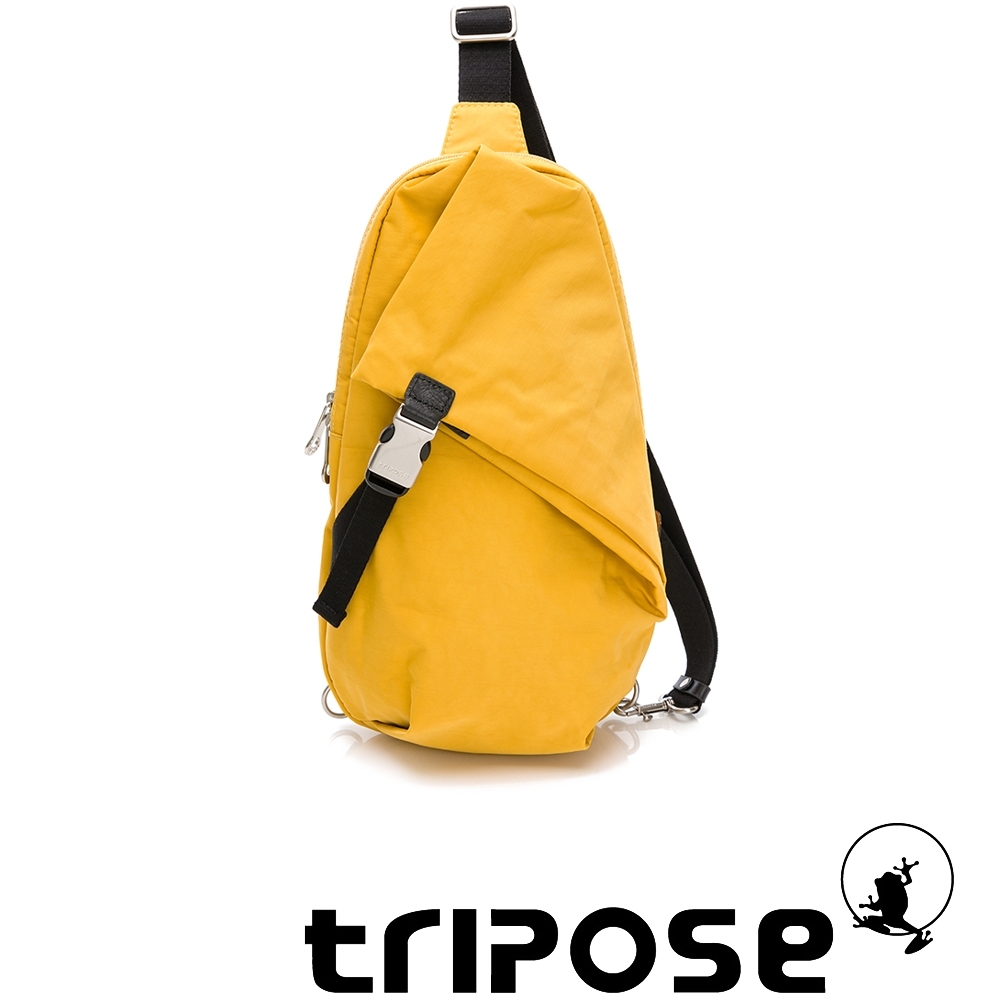 tripose NATO微皺尼龍輕量單肩背包(大) 活力黃