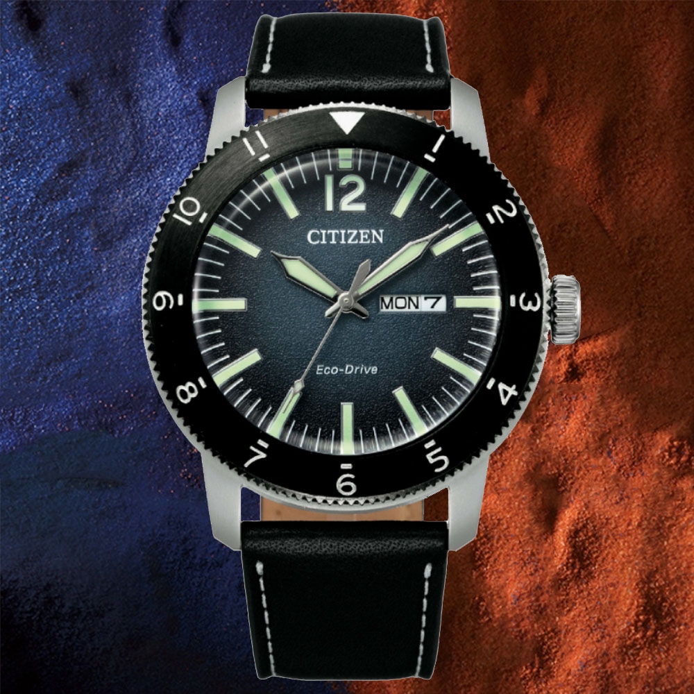 CITIZEN星辰 GENT'S系列 光動能運動時尚腕錶 禮物推薦 畢業禮物 43.5mm/AW0077-19L