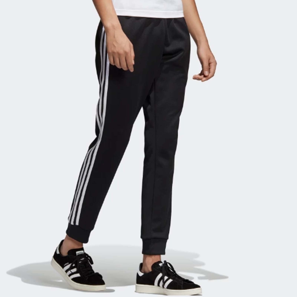 Adidas 長褲 SST Track Pants 男款 愛迪達 經典三葉草 縮口褲 百搭基本款 黑 白 CW1275