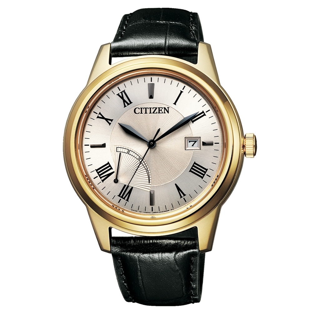 CITIZEN GENTS羅馬時尚光動能腕錶AW7002-10P