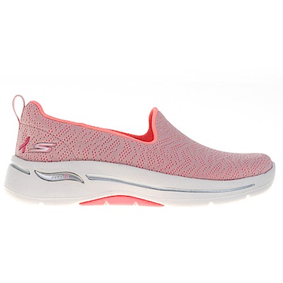 Skechers Go Walk Arch Fit Bca [896263WLTPK] 女 健走鞋 休閒 寬楦 緩震 粉