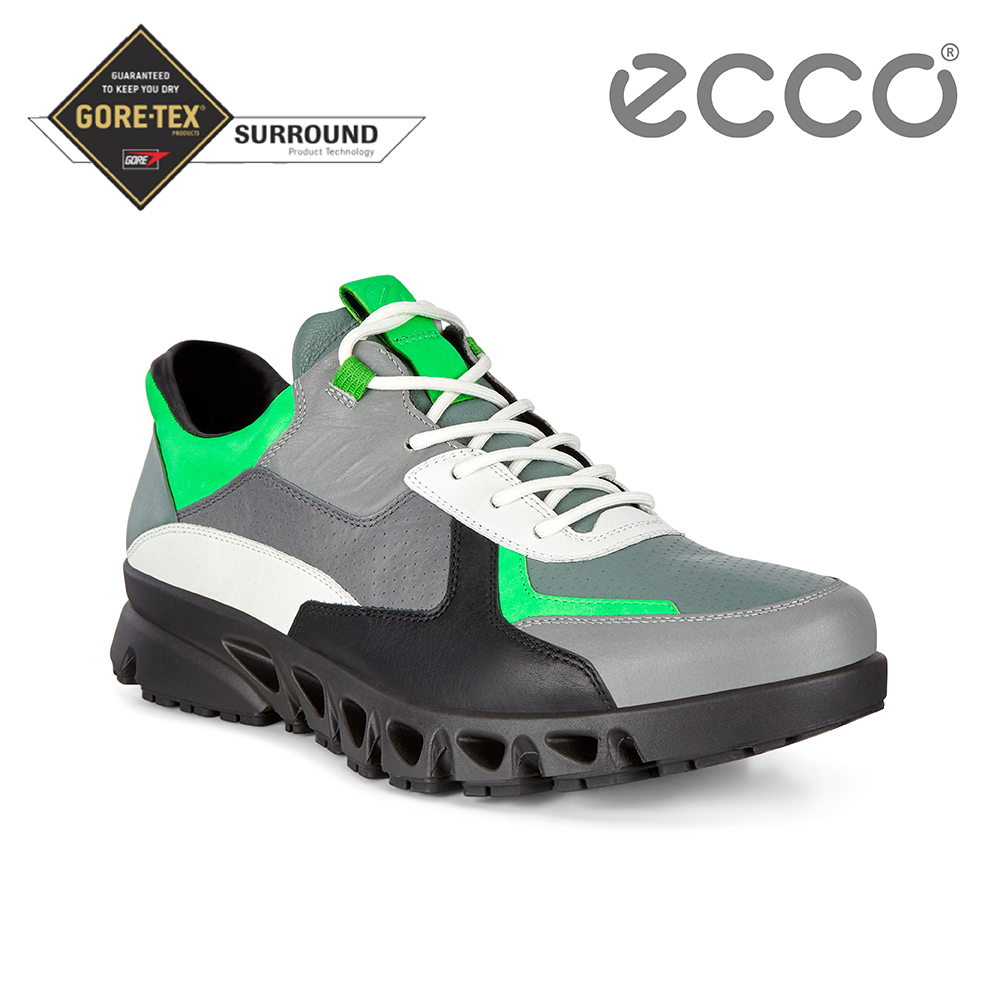 ECCO MULTI-VENT M 全方位城市戶外運動休閒鞋 男-亮綠/黑/灰