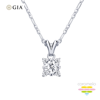 彩糖鑽工坊 GIA 鑽石 30分 F/SI2 EX 完美車工 四爪鑽石項鍊