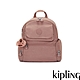 Kipling 乾燥藕粉色多口袋拉鍊後背包-MATTA product thumbnail 1