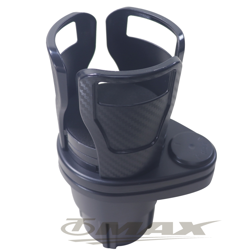 omax碳纖維多功能旋轉雙杯車用架-1入