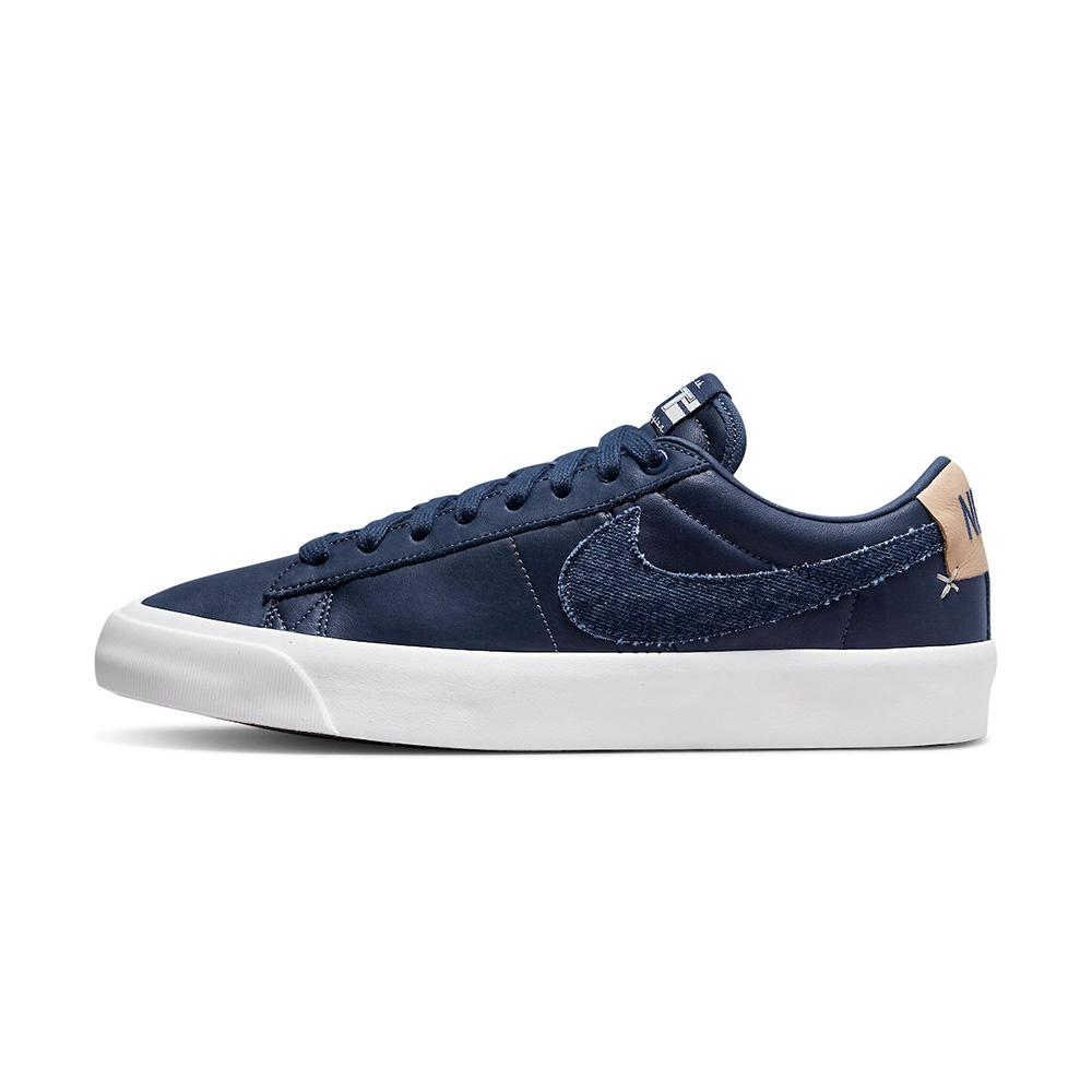 Nike SB Blazer Low 男鞋 深藍色 拼接 牛仔布 滑板鞋 運動鞋 休閒鞋 DM8890-400