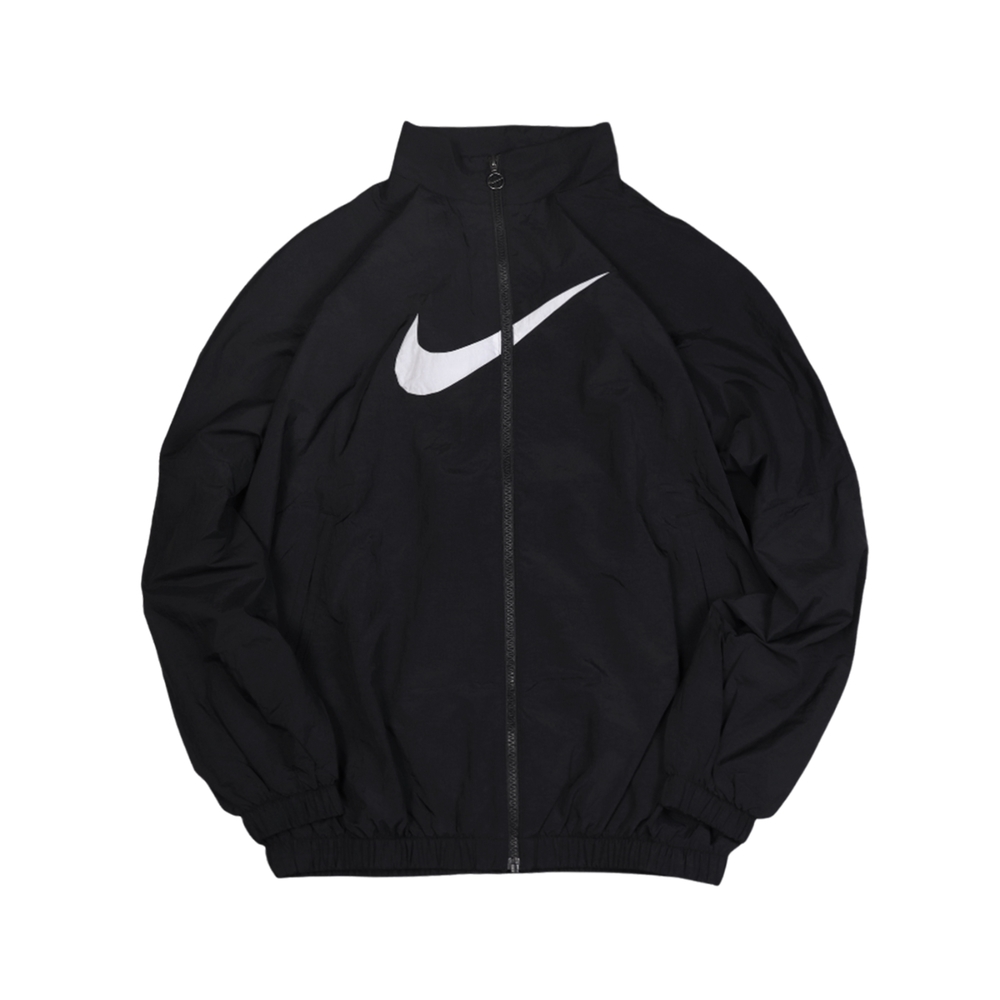 Nike 夾克外套NSW Essential Woven Jacket 女版黑尼龍大勾DM6182-010, NIKE