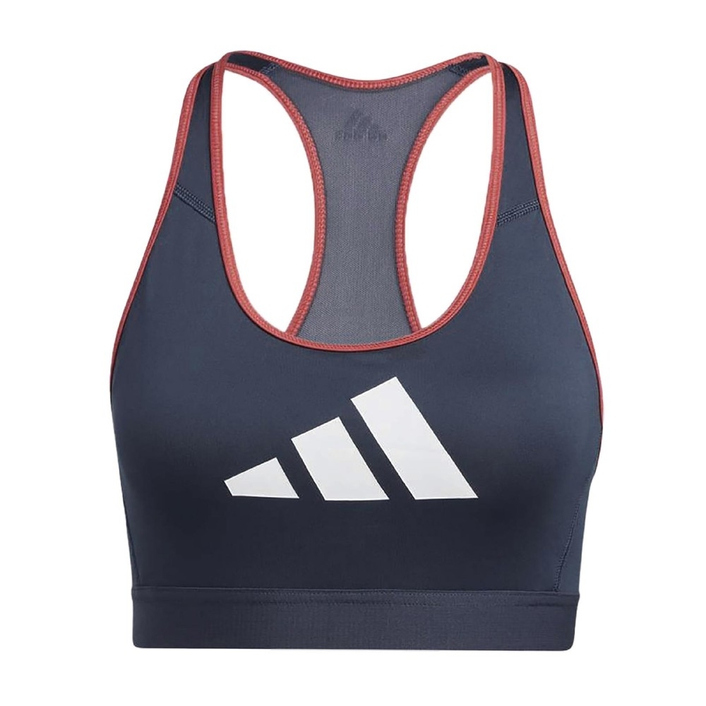 adidas 運動內衣 Dont Rest Stripes Bra 愛迪達 中度支撐 健身 重訓 瑜珈 襯墊 藍 紅 GM6180