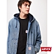 Levis 男款 寬鬆版牛仔鋪棉連帽外套 / 精工中藍染石洗 product thumbnail 1