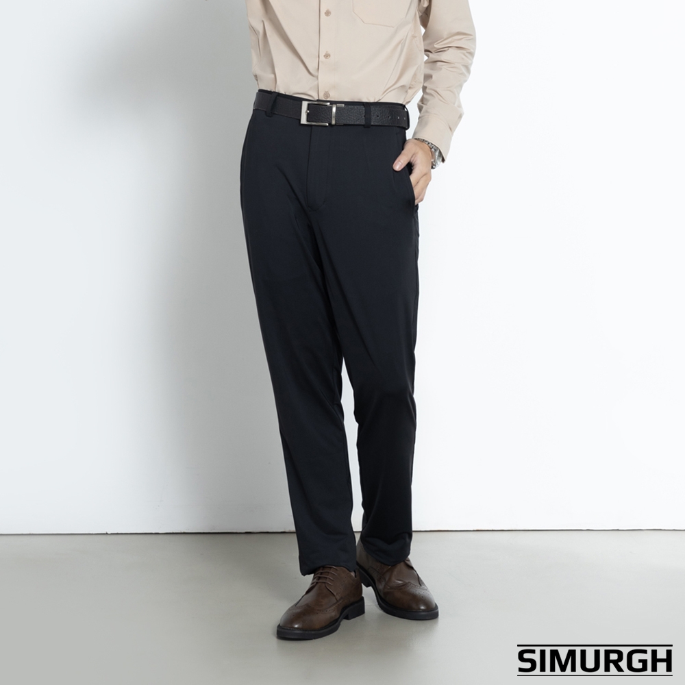 SIMURGH-舒仕裝-合身版西裝褲-黑色