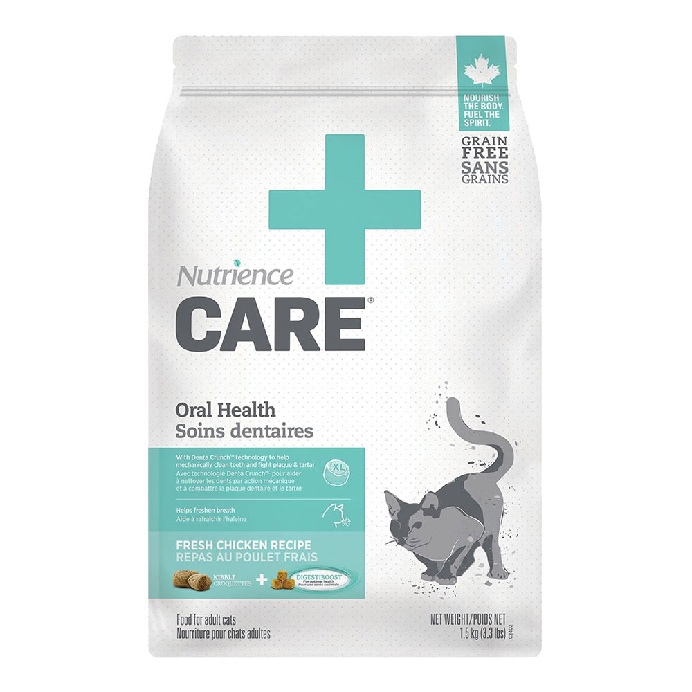 【Nutrience 紐崔斯】CARE+頂級無穀處方貓糧-口腔護理配方1.5Kg