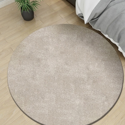 范登伯格 - 巧柔 超柔軟仿羊毛地毯 - 大地灰 (130cm圓)