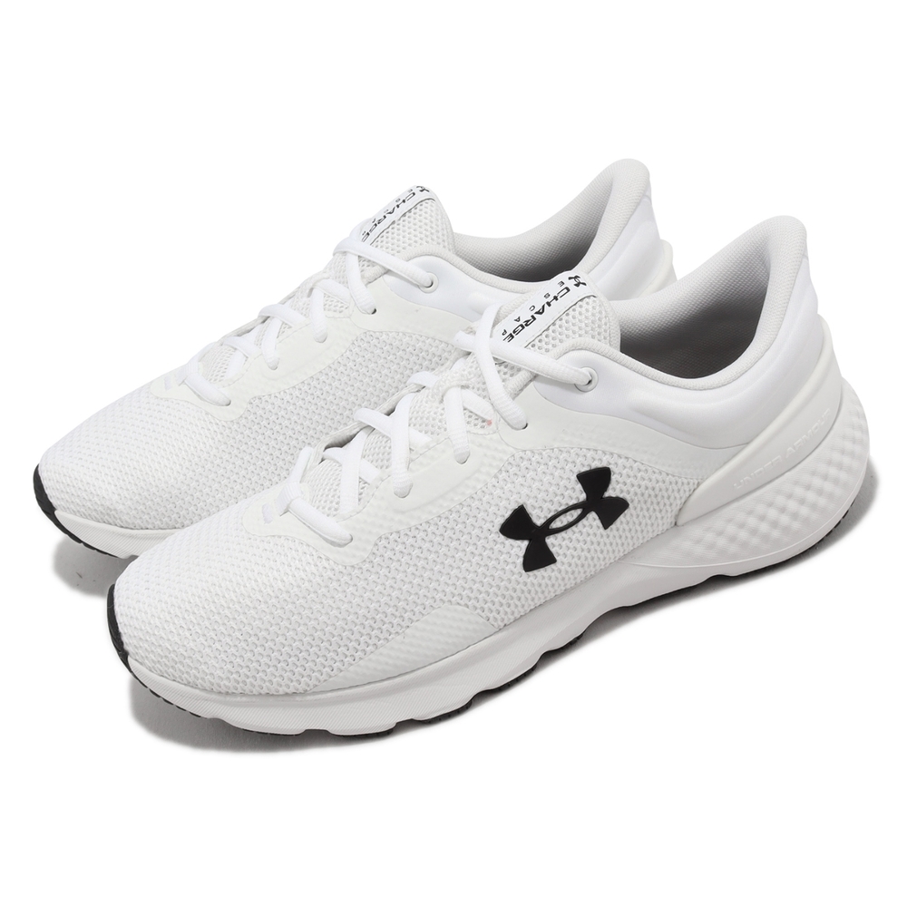 Under Armour 慢跑鞋 Charged Escape 4 男鞋 白 黑 支撐 路跑 運動鞋 UA 3025420103