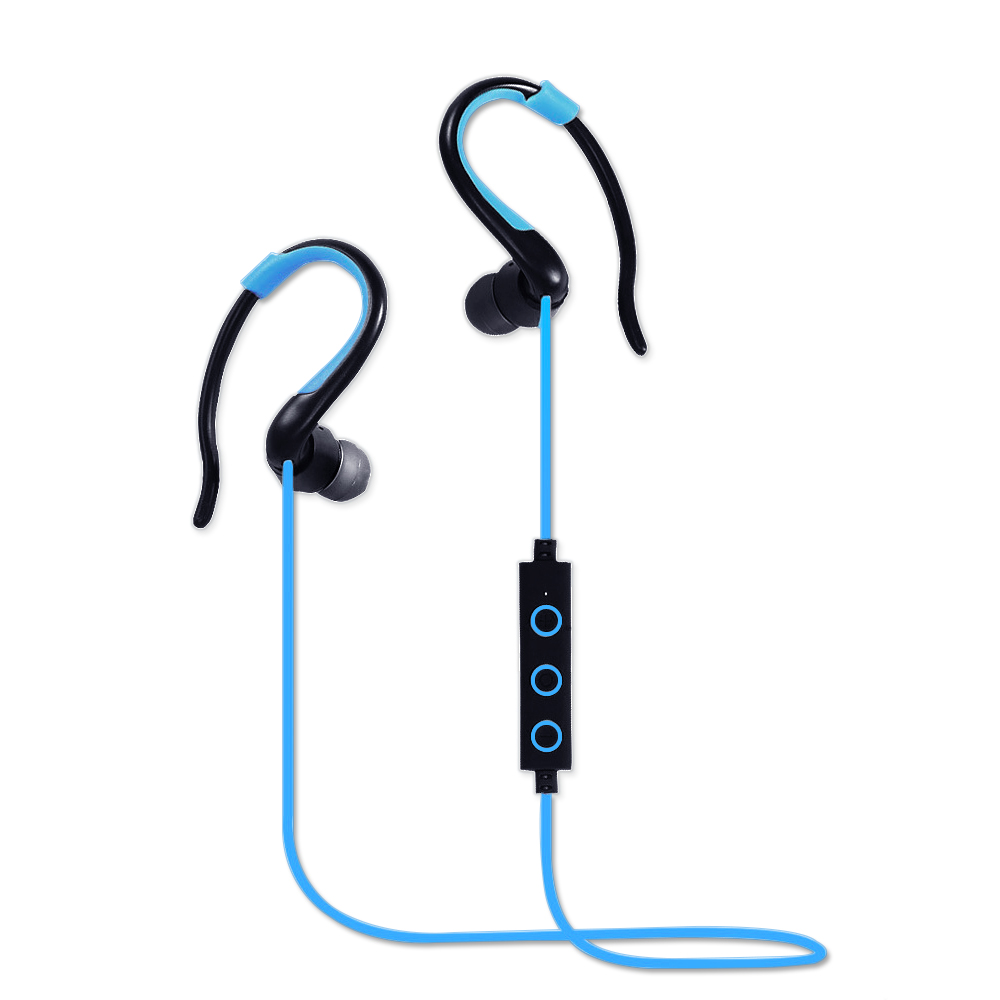 YANG YI 揚邑 YS008運動立體聲耳掛入耳式IPX4級防潑水藍牙耳機-藍色