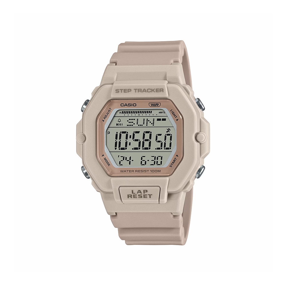 CASIO卡西歐 數位/指針 簡約舒適 甜美柔粉 跑步訓練 LWS-2200H-4A_37.6mm