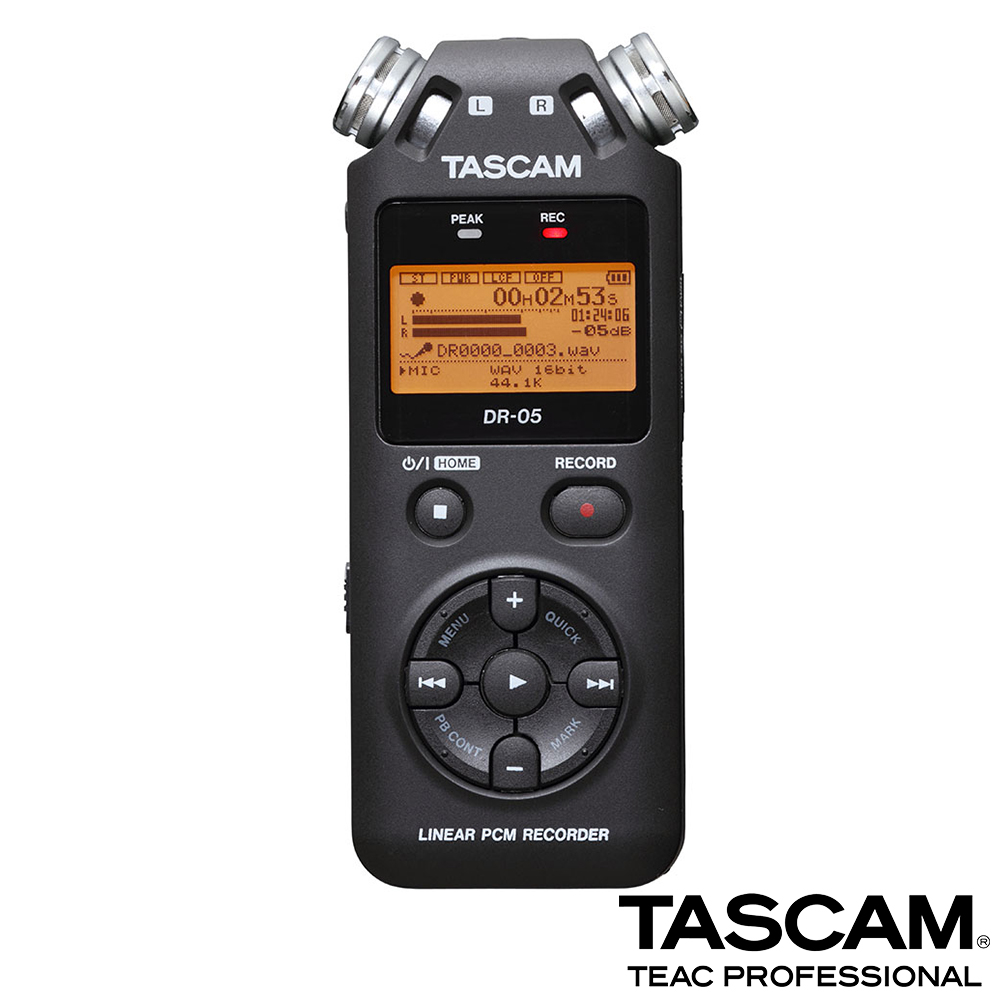 【日本TASCAM】 攜帶型數位錄音機 DR-05