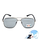 【Z-POLS】金屬風飛行員最愛 搭頂級舒適TR90彈性腳架Polarized寶麗萊抗UV400偏光黑太陽眼鏡(輕量偏光) product thumbnail 1