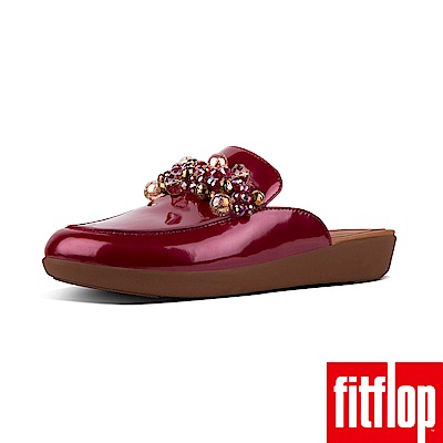 FitFlop SERENE DECO PATENT MULES-火焰紅