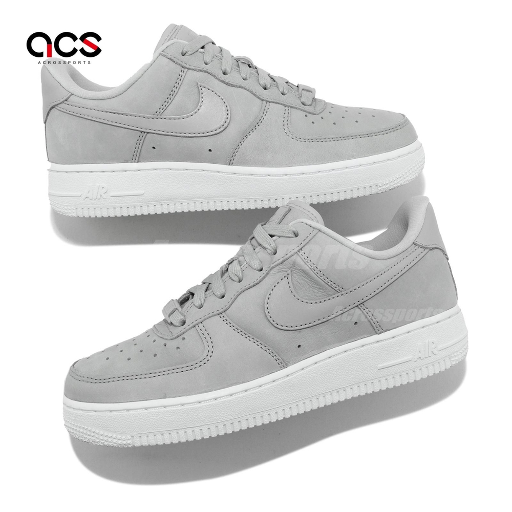 Nike 休閒鞋Wmns Air Force 1 PRM MF Wolf Grey AF1 女鞋淺灰DR9503