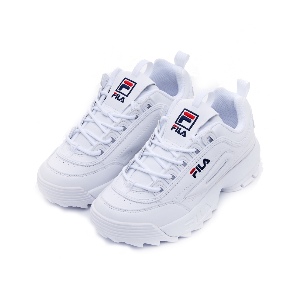 FILA DISRUPTOR 2 中性運動鞋(鋸齒鞋)-白 4-C608V-125