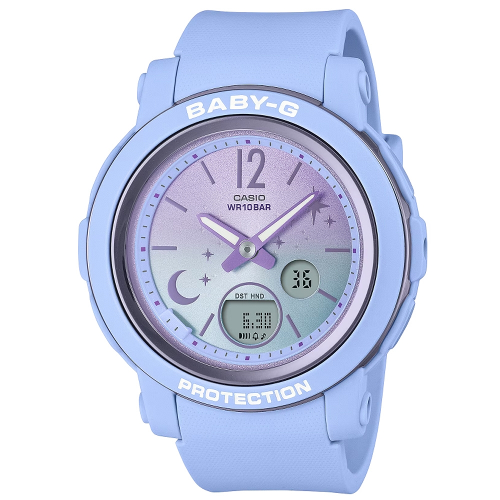 CASIO 卡西歐BABY-G 漸層夜空雙顯腕錶新年禮物41.5mm / BGA-290DS-2A