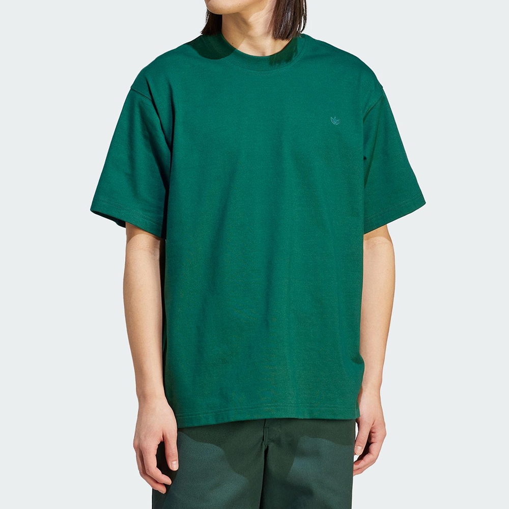 Adidas PREMIUM ESSENTIALS Tee 男款 綠色 極簡 寬鬆 短袖 上衣 IM4392