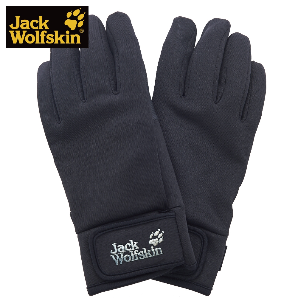 【Jack wolfskin 飛狼】防風防水保暖手套『黑』