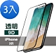 超值3入組 iPhone XR 9D 防刮 9H玻璃鋼化膜 手機 保護貼 iPhoneXR保護貼 product thumbnail 1