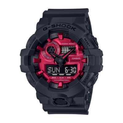 CASIO卡西歐 G-SHOCK 雙顯系列 GA-700AR-1A_53.4mm