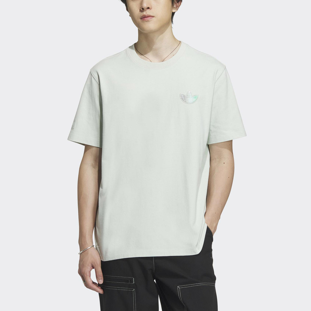 Adidas LT TEE SS M 2 IK8682 男 短袖 上衣 T恤 亞洲版 休閒 三葉草 棉質 舒適 淺綠